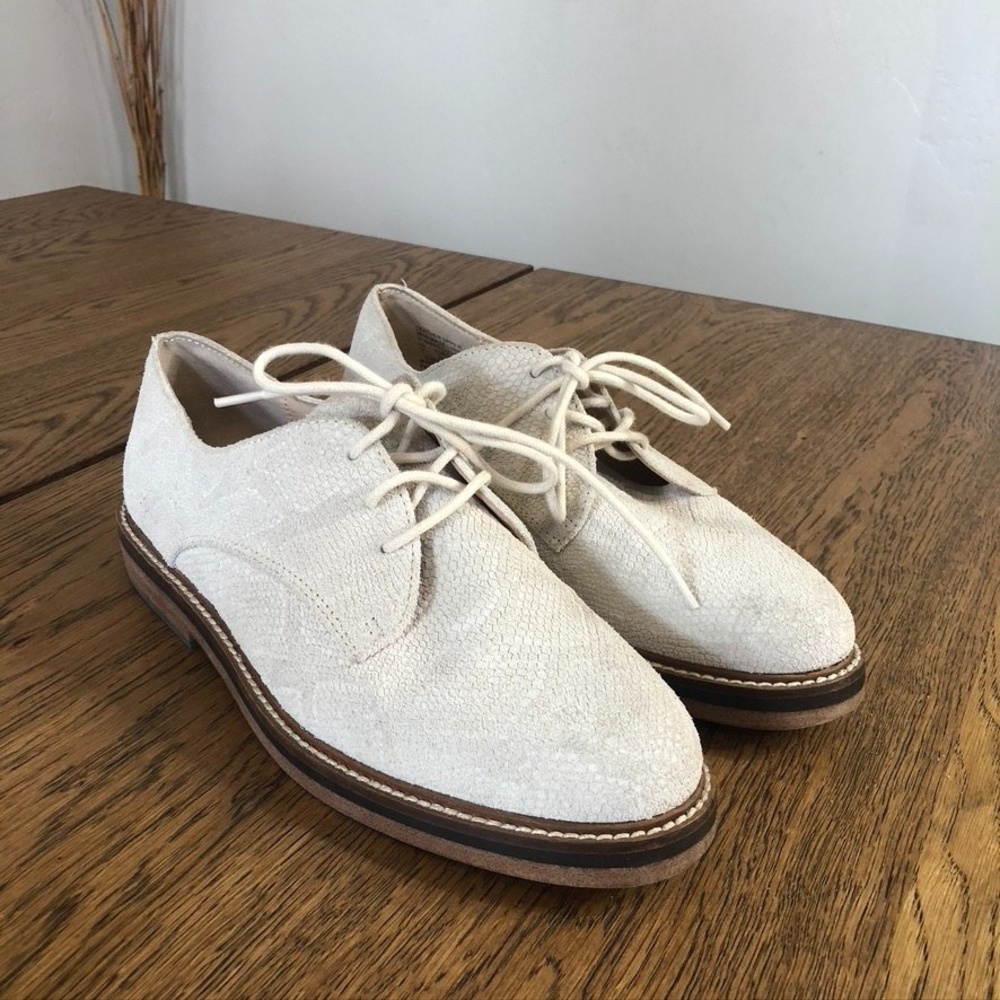 Kelsi Dagger Anthropologie Suede Snakeskin Oxford